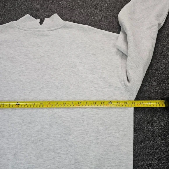 47 Brand Green Bay Packers Sweatshirt Womens Large Mock Neck Cropped Grey NWT - Picture 9 of 10